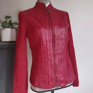 Red Leather Jacket SP